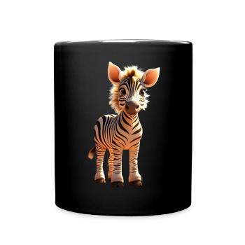 Zebra Africa I Love Cute Zebras Wild Zebra - Full Colour Mug - black - Front