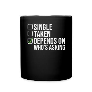 Single Gift - Full Colour Mug - black - Front
