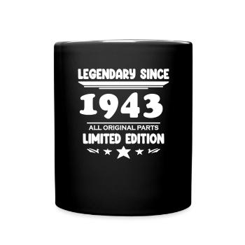 1943 - Année 1943 - Année 1943 - Mug uni - noir - Devant