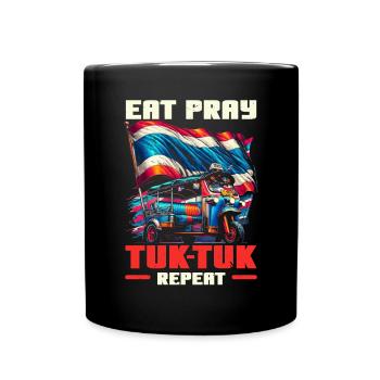 Bangkok Thaïlande Voyage Vacances Langue thaïlandaise - Mug uni - noir - Devant