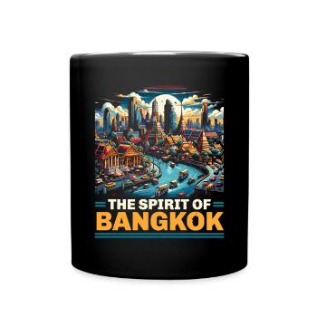 Bangkok Thaïlande Voyage Vacances Langue thaïlandaise - Mug uni - noir - Devant