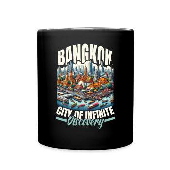Bangkok Thaïlande Voyage Vacances Langue thaïlandaise - Mug uni - noir - Devant