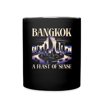 Bangkok Thaïlande Voyage Vacances Langue thaïlandaise - Mug uni - noir - Devant