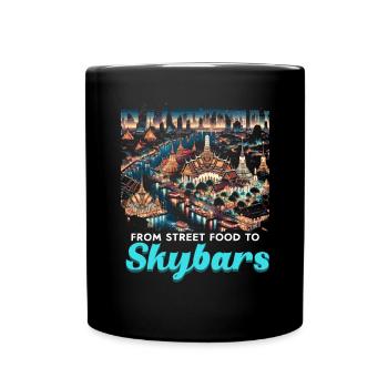 Bangkok Thailand Travel Vacation Thai Language - Full Colour Mug - black - Front