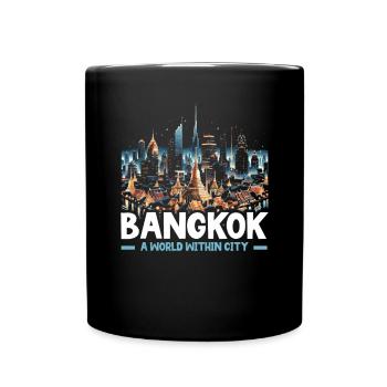 Bangkok Thaïlande Voyage Vacances Langue thaïlandaise - Mug uni - noir - Devant