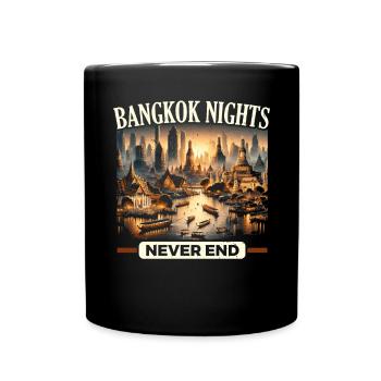 Bangkok Thaïlande Voyage Vacances Langue thaïlandaise - Mug uni - noir - Devant