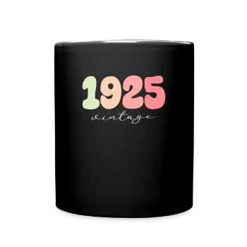 Vintage Vintage 1925 Anniversaire - Mug uni - noir - Devant