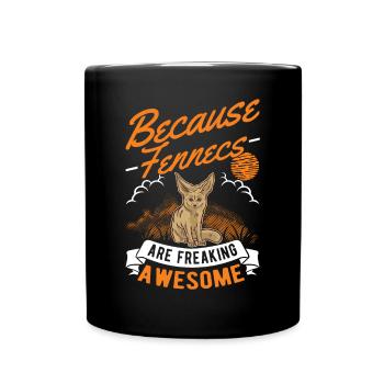 Parce que les Fennecs sont vraiment géniaux Fennek - Mug uni - noir - Devant