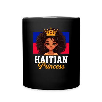 Haitian princess, haiti - Tasse einfarbig - Schwarz - Vorne