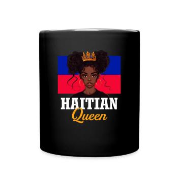 Haitian princess, haiti - Tasse einfarbig - Schwarz - Vorne