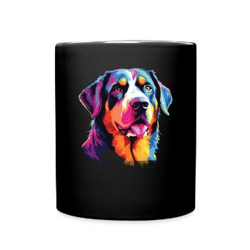 Aquarelle Colorée Grand Suisse - Mug uni - noir - Devant