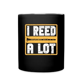 Clarinetist Clarinet Playing Bass Musician - Full Colour Mug - black - Front