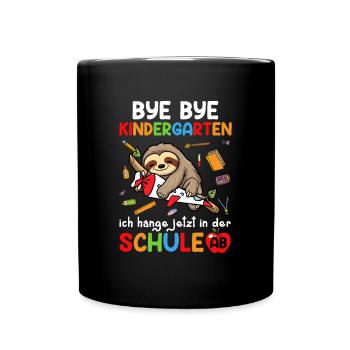 Bye Bye la maternelle, je traîne à l’école maintenant - Mug uni - noir - Devant