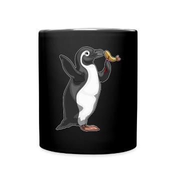 Pinguin Fisch Tempura - Tasse einfarbig - Schwarz - Vorne