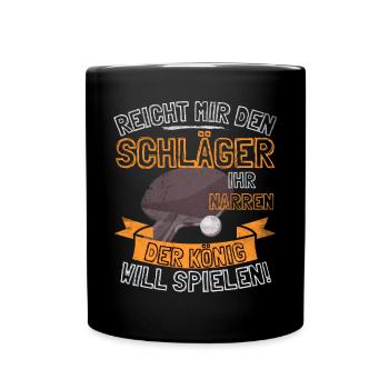 DICTON AMUSANT SUR LE TENNIS DE TABLE - DONNE-MOI LE - Mug uni - noir - Devant