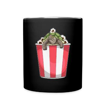 Maïs soufflé tortue - Mug uni - noir - Devant