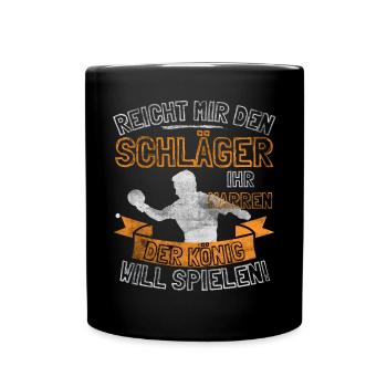 DICTON AMUSANT SUR LE TENNIS DE TABLE - DONNE-MOI LE - Mug uni - noir - Devant