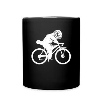 Gravel Bike Bikepacking Sloth Funny Bikepacking Sl - Tasse einfarbig - Schwarz - Vorne