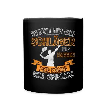 Drôle de joueur de tennis Tennis Saying Is Enough For Me - Mug uni - noir - Devant