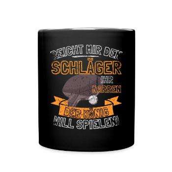 DICTON AMUSANT SUR LE TENNIS DE TABLE - DONNE-MOI LE - Mug uni - noir - Devant