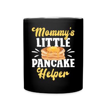 Pancake Lover Kids Mom Mommy's - Tasse einfarbig - Schwarz - Vorne