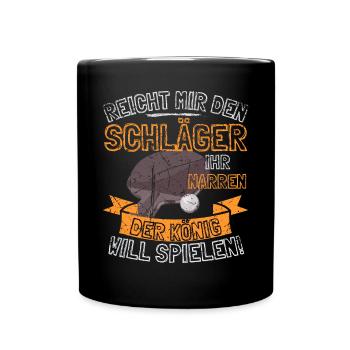 DICTON AMUSANT SUR LE TENNIS DE TABLE - DONNE-MOI LE - Mug uni - noir - Devant