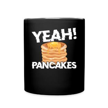 Pancake Lover Kids Yeah! Pancakes - Mug uni - noir - Devant