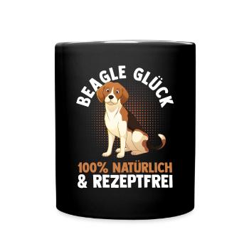 Dog Beagle - Full Colour Mug - black - Front