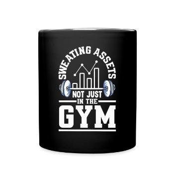 Des actifs qui ne se sument pas seulement dans le gymnase Finance - Mug uni - noir - Devant