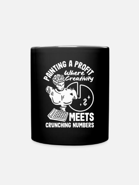 Peinture Un Profit La Créativité Rencontre Les Chiffres Artiste - Mug uni - noir