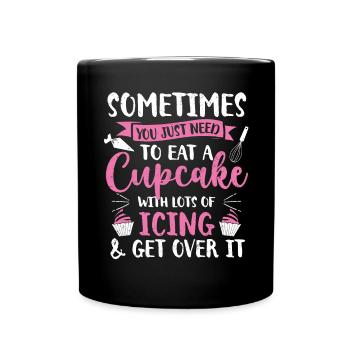Cupcake - Full Colour Mug - black - Front