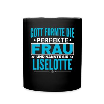 Conception du nom Liselotte - Mug uni - noir - Devant