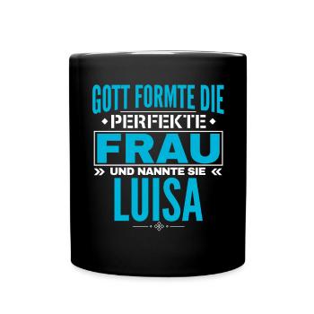 Luisa Name Design - Full Colour Mug - black - Front