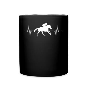 Courses hippiques - Passion palpitante - Mug uni - noir - Devant