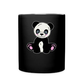 Adorable Panda Friend - Full Colour Mug - black - Front