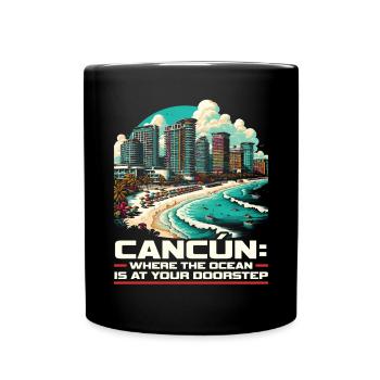 Cancún Mexique Pride Vacances Mexique Voyage Mexicain - Mug uni - noir - Devant