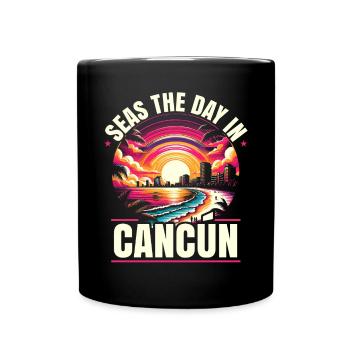 Cancún Mexique Pride Vacances Mexique Voyage Mexicain - Mug uni - noir - Devant
