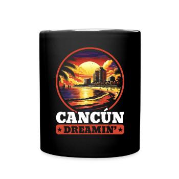 Cancún Mexique Pride Vacances Mexique Voyage Mexicain - Mug uni - noir - Devant