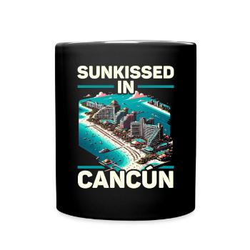 Cancún Mexique Pride Vacances Mexique Voyage Mexicain - Mug uni - noir - Devant
