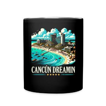 Cancún Mexique Pride Vacances Mexique Voyage Mexicain - Mug uni - noir - Devant