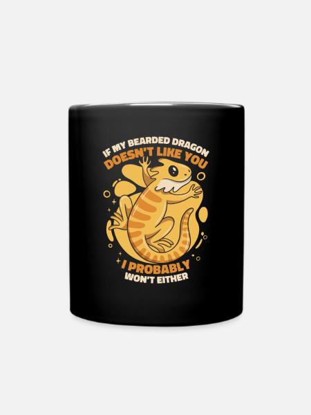 Si mon dragon barbu ne t’aime pas, Pogona - Mug uni - noir