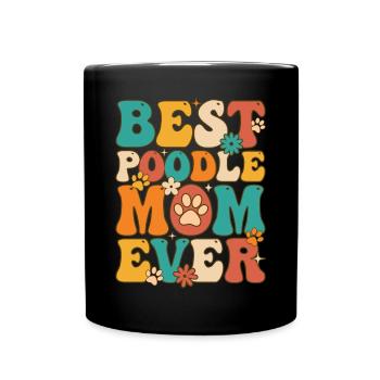 Groovy Dog Lover Chien Maman - Mug uni - noir - Devant