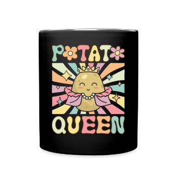 Groovy Female Potato Lover - Full Colour Mug - black - Front