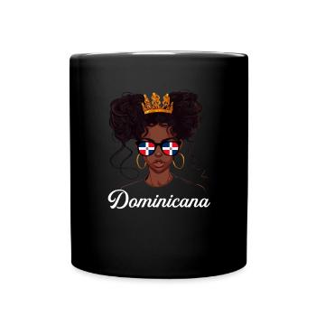 Dominicana Dominican Girl, Republica Dominicana fl - Tasse einfarbig - Schwarz - Vorne