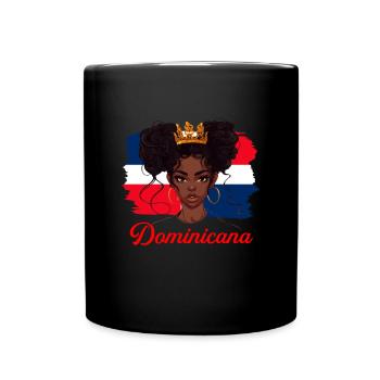 Dominicana Dominican Girl, Republica Dominicana fl - Tasse einfarbig - Schwarz - Vorne
