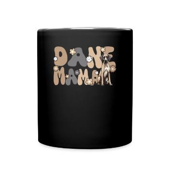 Dogue Allemand Groovy Dane Maman - Mug uni - noir - Devant