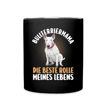 Dog Mom Bull TerrierMom Mom Bull Terrier - Full Colour Mug - black - Front