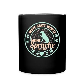 Chien Propriétaire De Chien Propriétaire De Chien Motif Chiens - Mug uni - noir - Devant