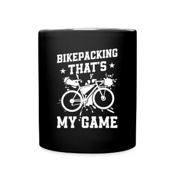 Bikepacking, c’est mon jeu - Gravel Bike Bikepacki - Mug uni - noir - Devant