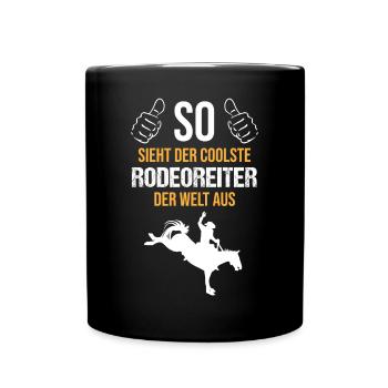 Le cavalier de rodéo le plus cool du monde - Mug uni - noir - Devant